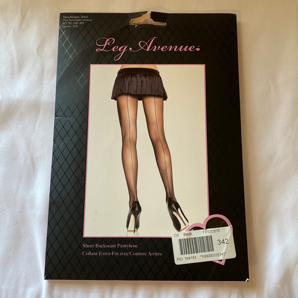 Sheer Backseam Pantyhose